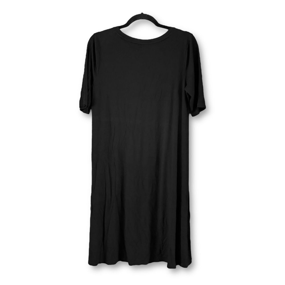 A Pea in the Pod Maternity Black T-Shirt Dress Size Medium Neutral Effortless